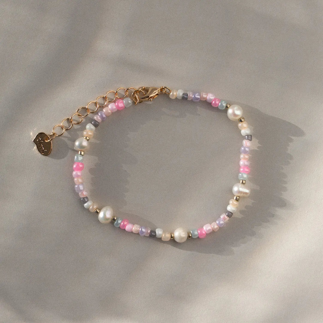 Tess - Pastel Bead and Pearl Bracelet Timi of Sweden