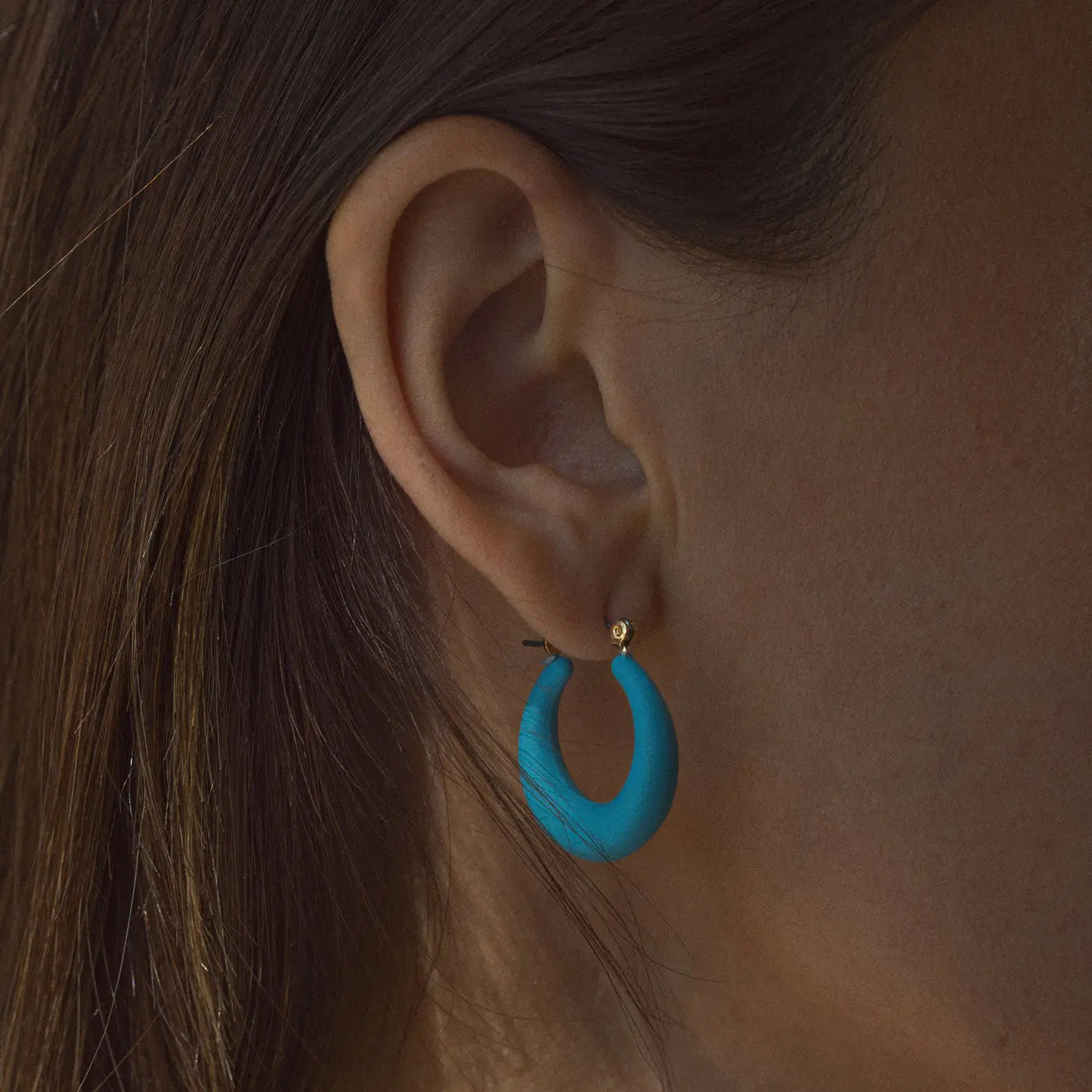 Donna - Plastic Hoop Earring