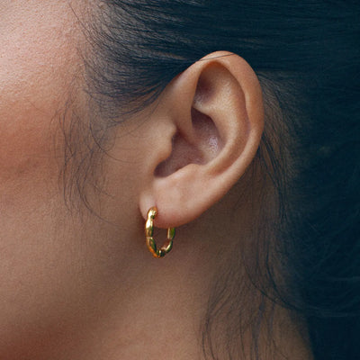 Mila - Bubbly Hoop Earrings Stainless Steel