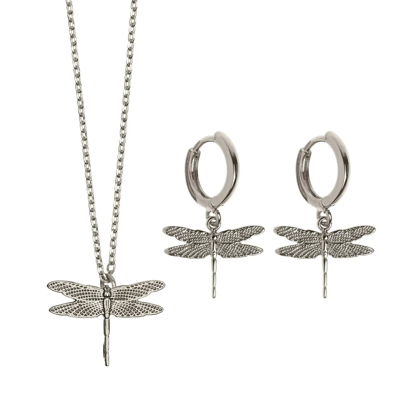 Dragonfly Set Necklace and Earrings