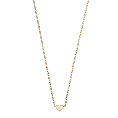 Small Heart Necklace Gold
