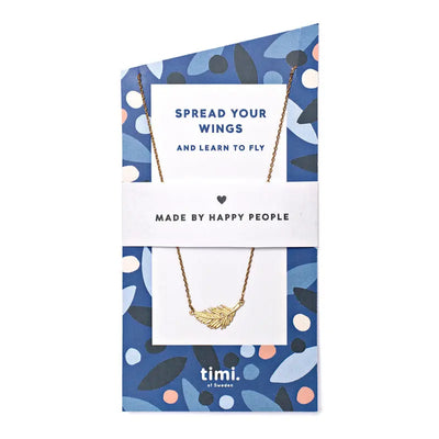 Spread your Wings Necklace Gold