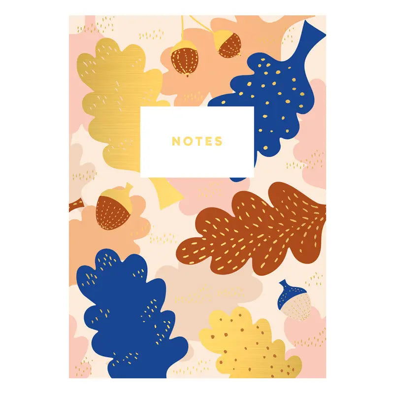 Leaf and Acorn Notebook