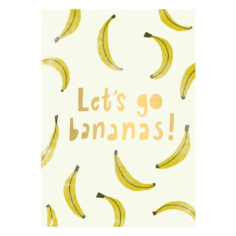 Let's Go Bananas Postcard