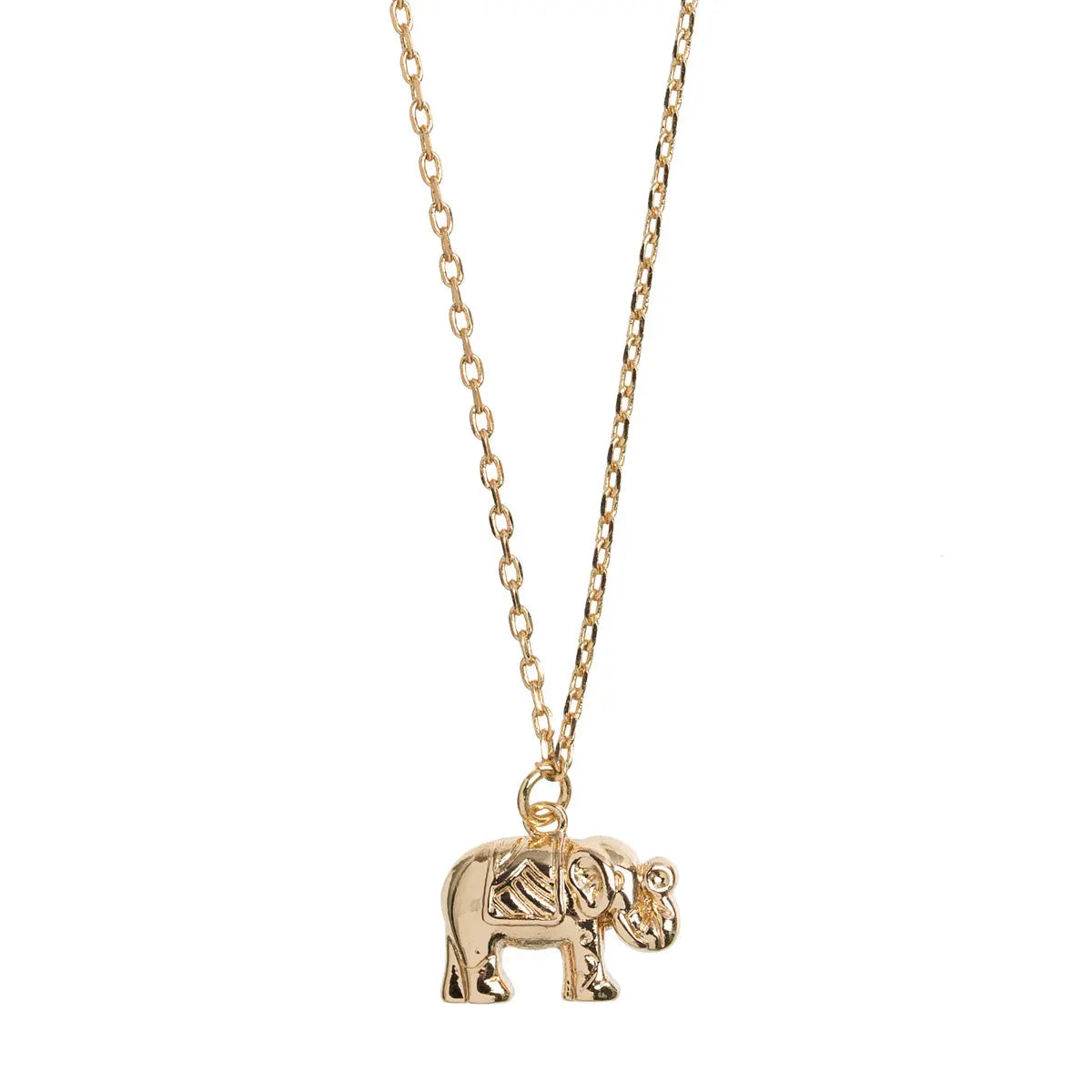 lucky elephant necklace Gold