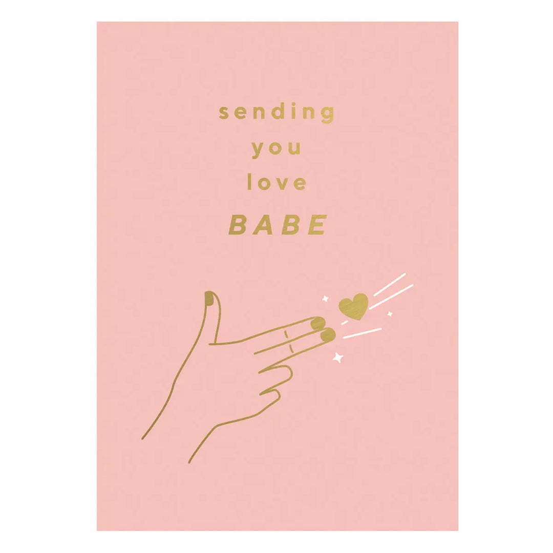 Sending you love BABE Postcard