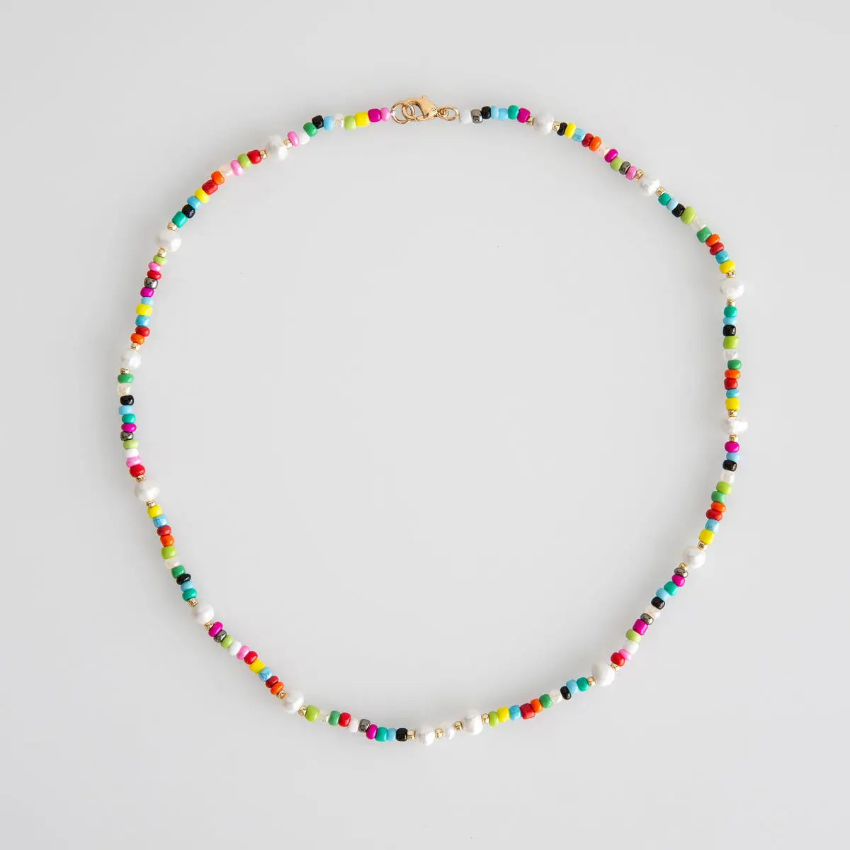 Summer Bead and Pearl Necklace