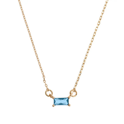 Necklace with Rectangular Crystal