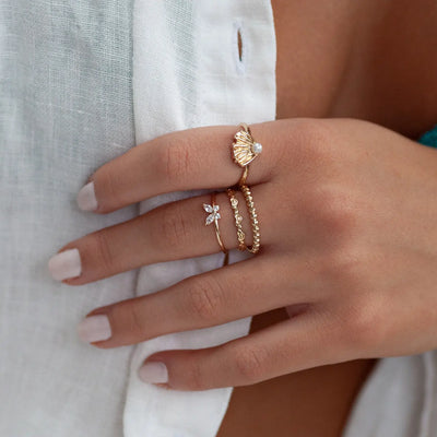 Aria - Shell with Pearl Ring