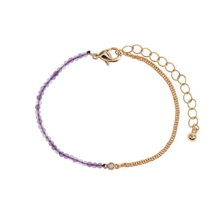 Isa - Bead and Crystal Chain Bracelet
